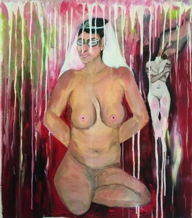 03 Alia Hissi, Zwangsheirat, Öl auf Keilrahmen, 80 x 70 x 2 cm